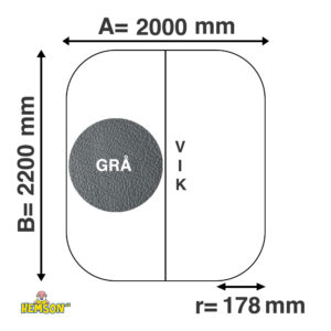 Couverture pour spa | 200x220 r17 | Grise | 112279