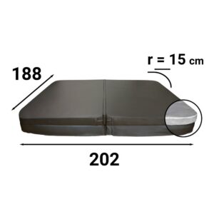 Couverture de spa rectangulaire-202x188r15-111283