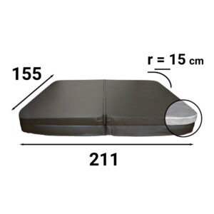 Couverture de spa rectangulaire-211x155r15-111222