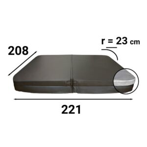 Couverture de spa rectangulaire-221x208r23-111211