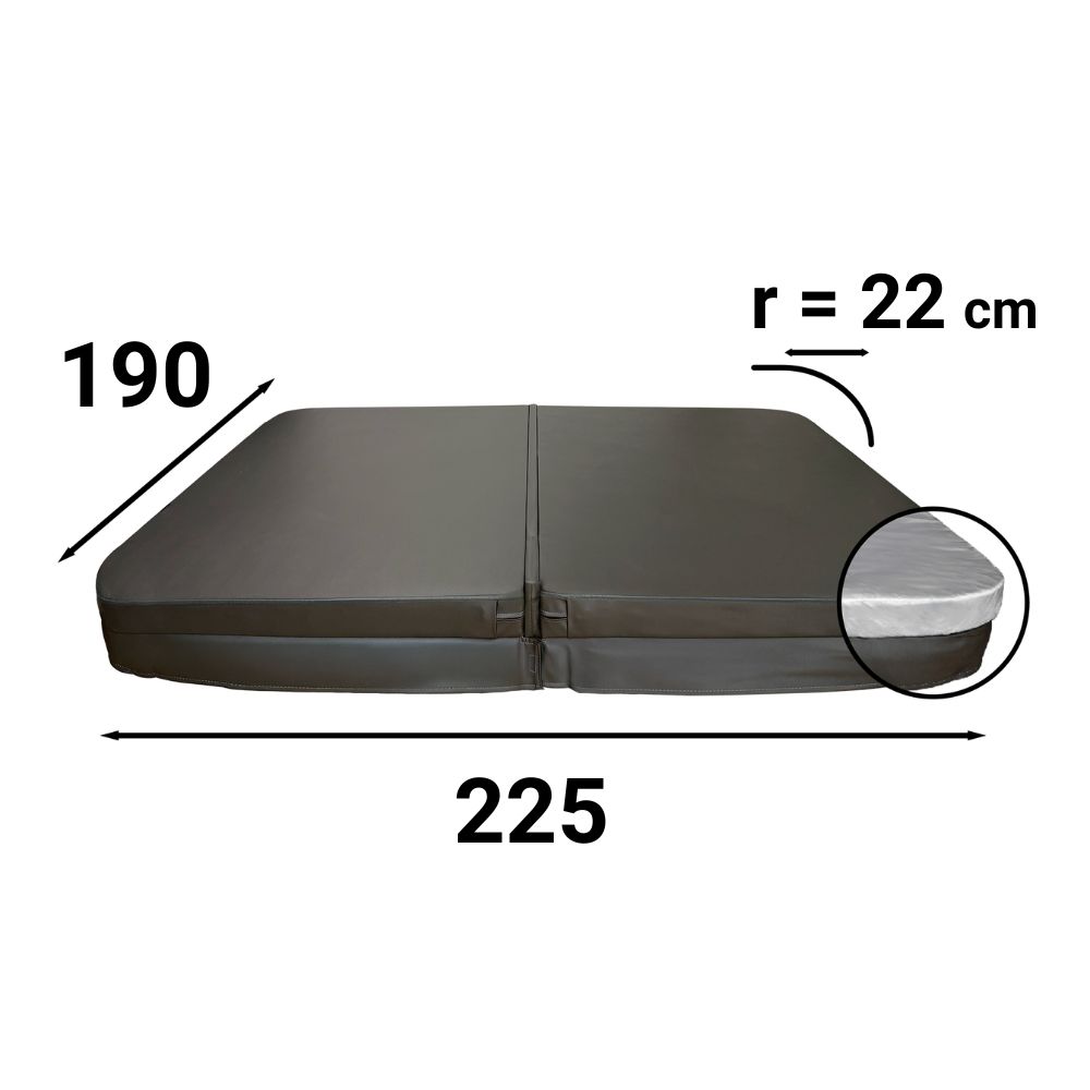 Couverture de spa rectangulaire-225x190r22-111284