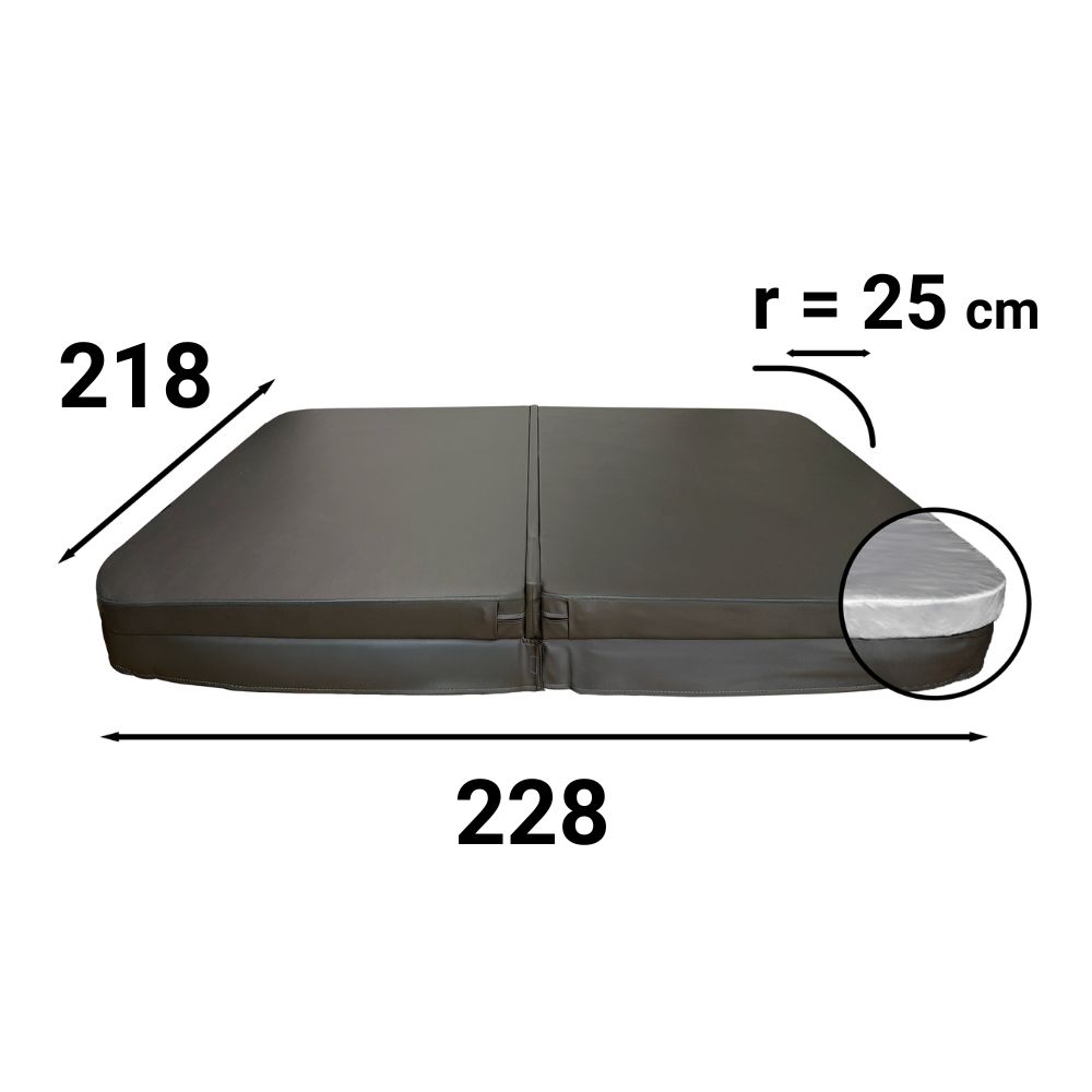 Couverture de spa rectangulaire-228x218r25-111281