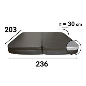 Couverture de spa rectangulaire-236x203r30-111280