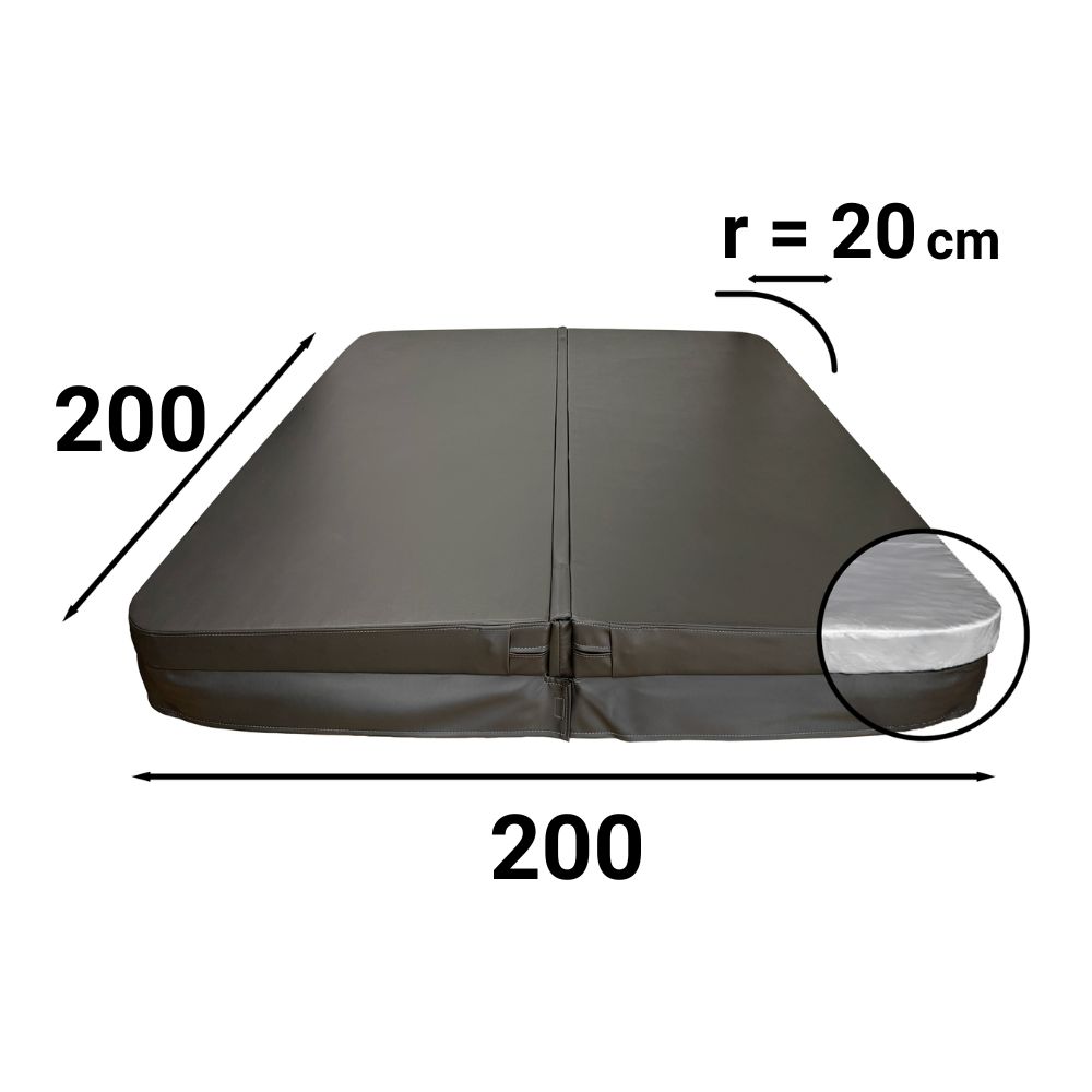 Couverture de spa carrée-200x200r20-1111135